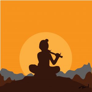 Lord Krishna Minimalist