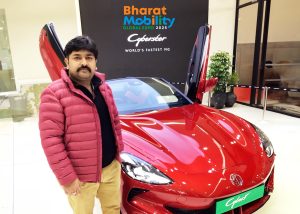 MG Cyberster, Bharat mandapam, Nakul Anand